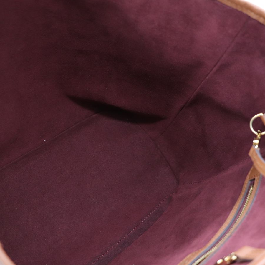 Louis Vuitton 路易威登 Neverfull MM 紅色 織物 單肩包 購物袋-12