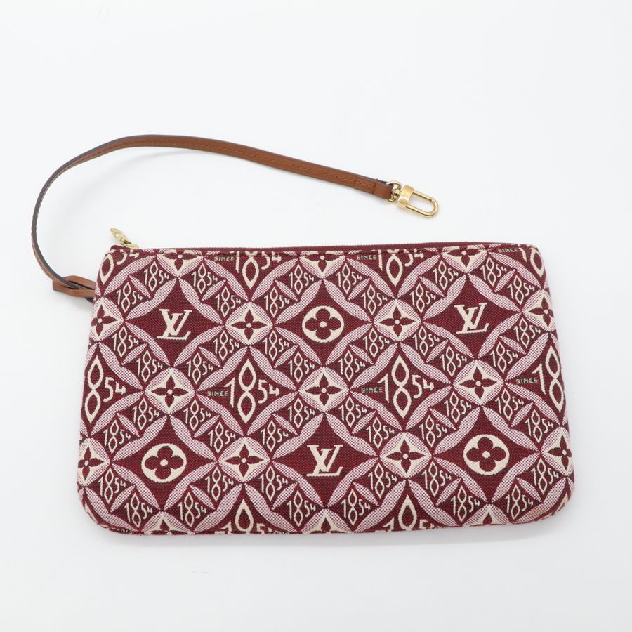 Louis Vuitton 路易威登 Neverfull MM 紅色 織物 單肩包 購物袋-16