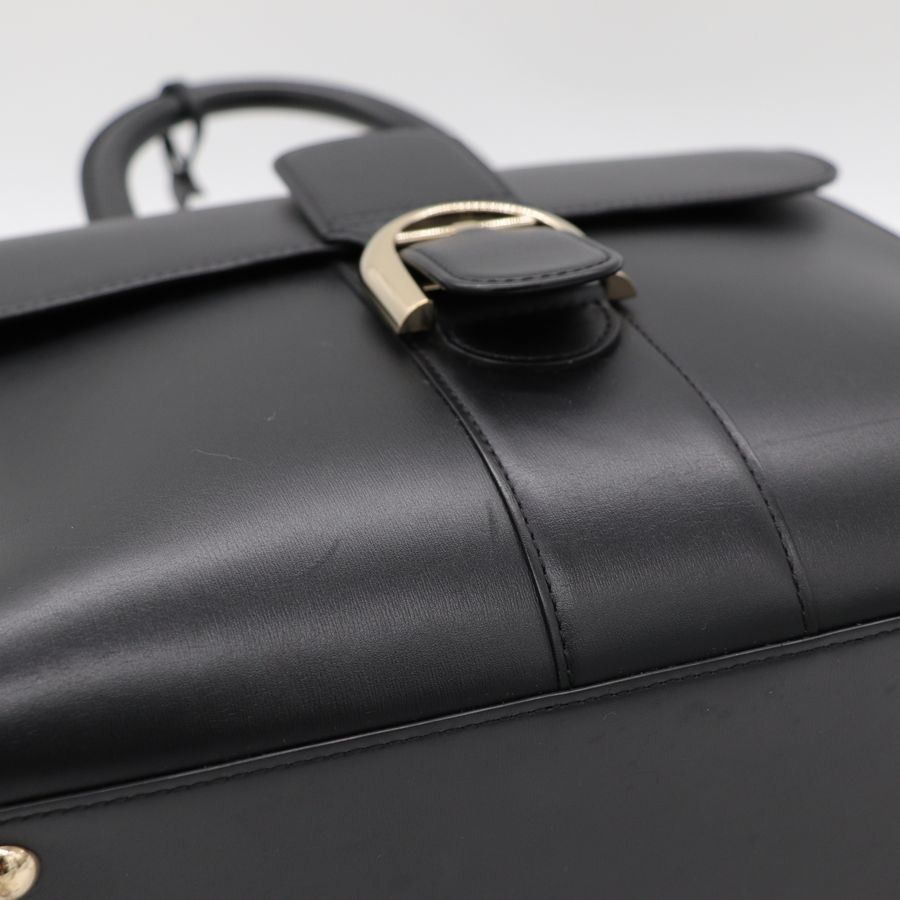 Delvaux 德爾沃Brilliant MM 黑色手提包 肩背包-15
