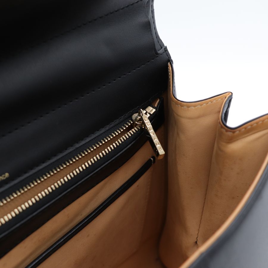 Delvaux 德爾沃Brilliant MM 黑色手提包 肩背包-20