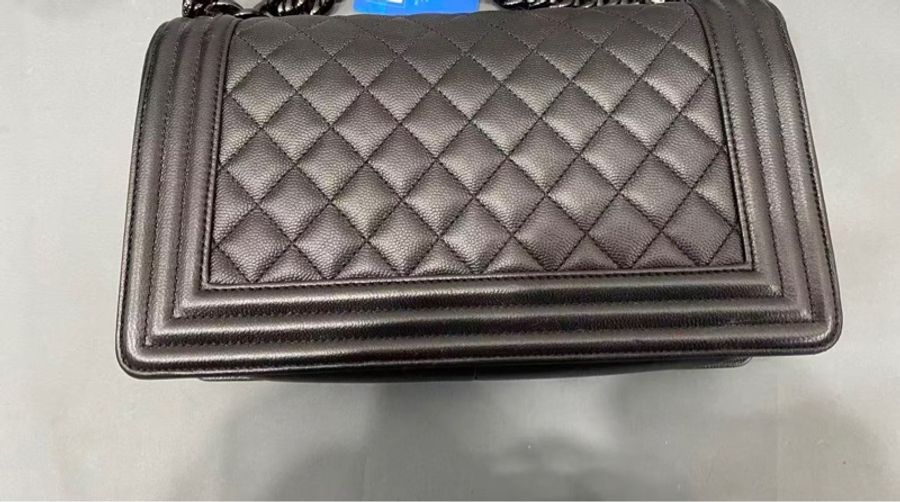 Chanel • Le Boy 25 全黑荔枝牛皮 So Black 全配-6