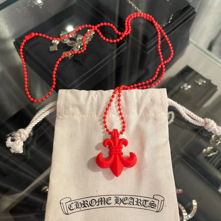 Chrome Hearts最新款Silicone童軍花Necklace 限量版 紅色-1