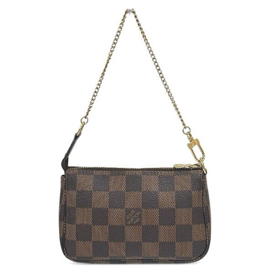 路易威登迷你 Pochette Accessoires 單肩包，Damier，N58011-1