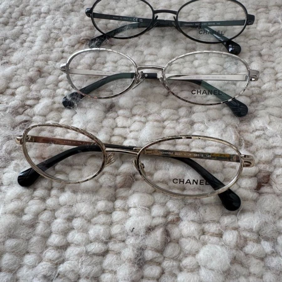 Chanel CH2227金色 銀色 黑色 金屬素顏光學眼鏡 全新全配-9