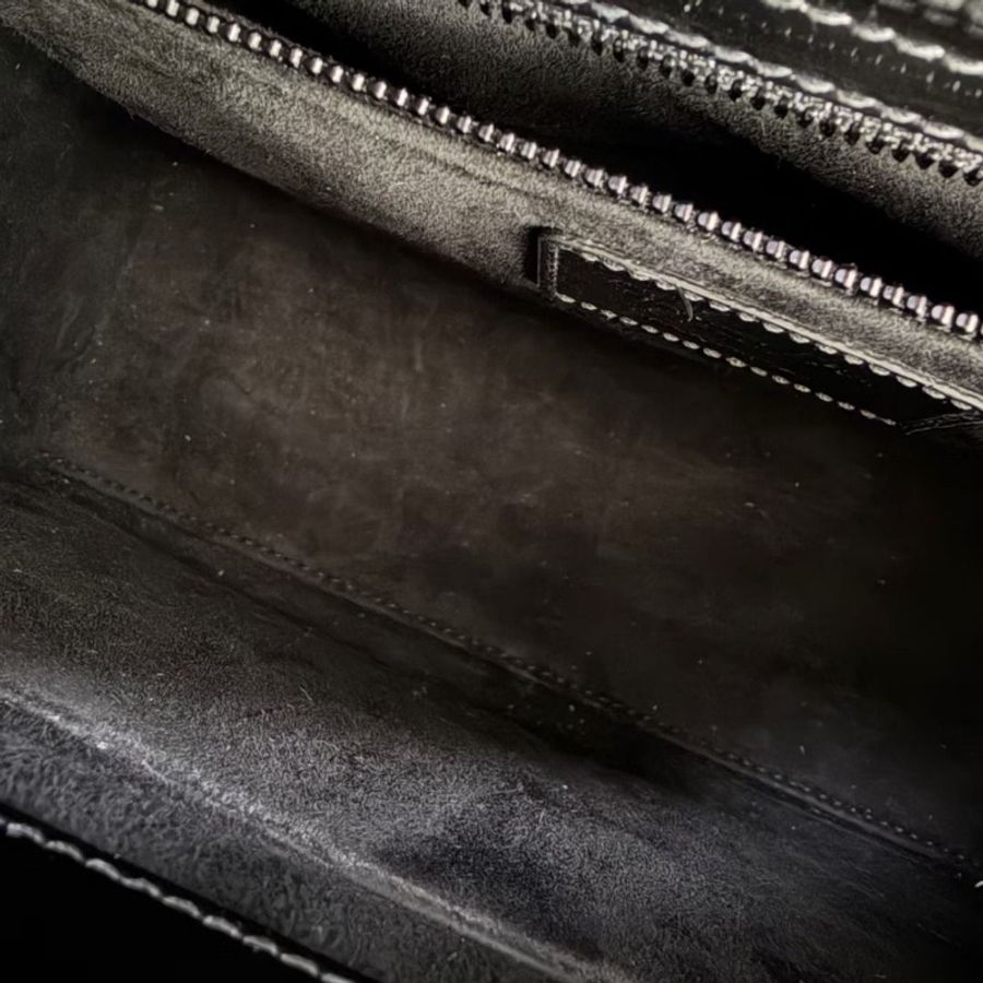 Dior so black全黑漆皮黛妃五格 23.5*20*10  95新 配件盒子 塵袋-7