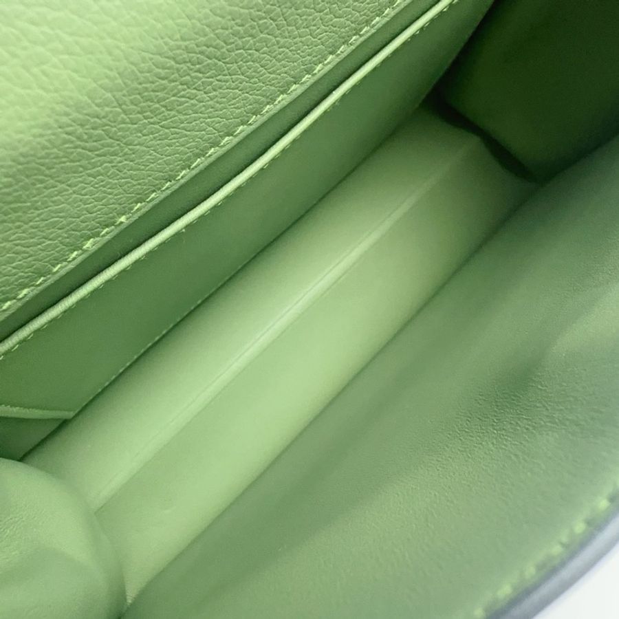 🌈Hermes💚Kelly Danse💚牛油果綠銀扣🌈全新未使用閑置🌟Swift皮🌟kellydanse🌟kelly🌟愛馬仕🌟-2