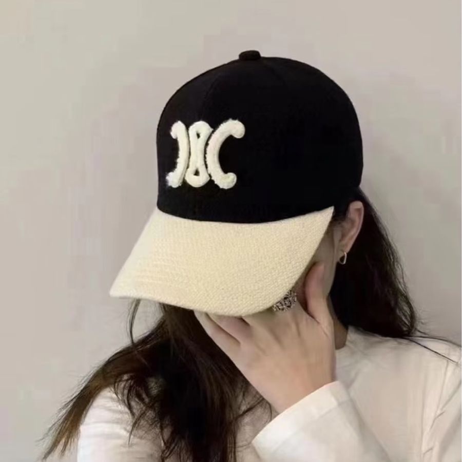 Celine 凱旋門 拼色 棒球帽 M-0