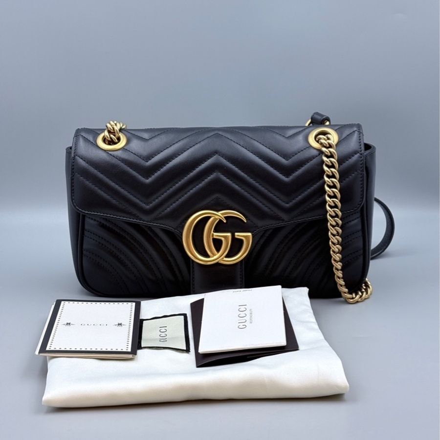 Gucci古馳馬蒙26黑金023黑標-0