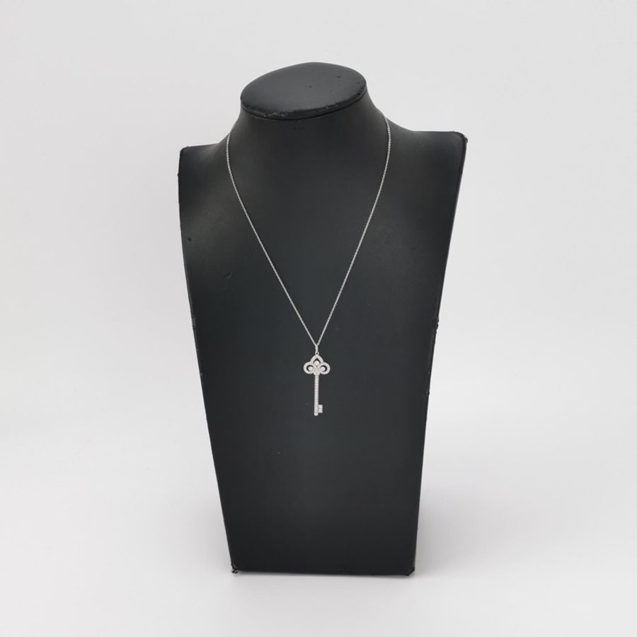Tiffany & Co. Tiffany Keys18K白金铂金PT950钻石项链-10