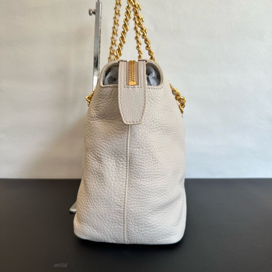 Prada • 白金荔枝牛皮托特包-3