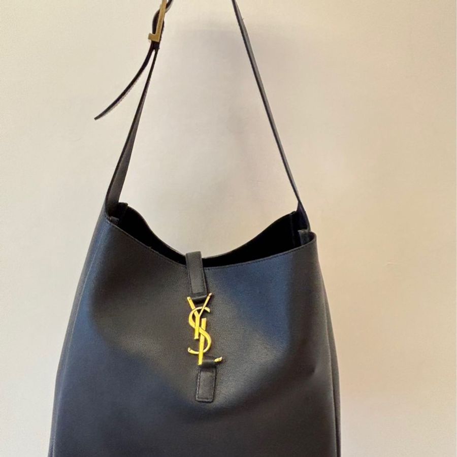 YSL 聖羅蘭 Hobo Soft 托特包 黑金，大號 25 年編碼 狀態非常好-0