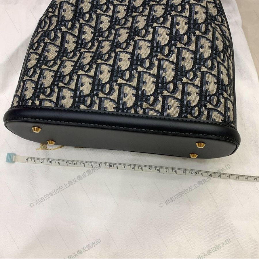DIOR迪奧 C'est Dior 可拆卸可調節肩帶老花滿印 水桶包手提斜挎包 Oblique印花拼牛皮革 單肩包 女款-16