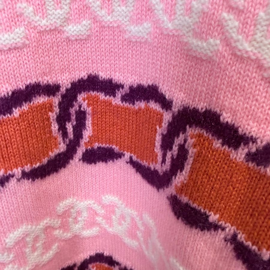 CHANEL✨條紋羊絨針織衫 #38-3
