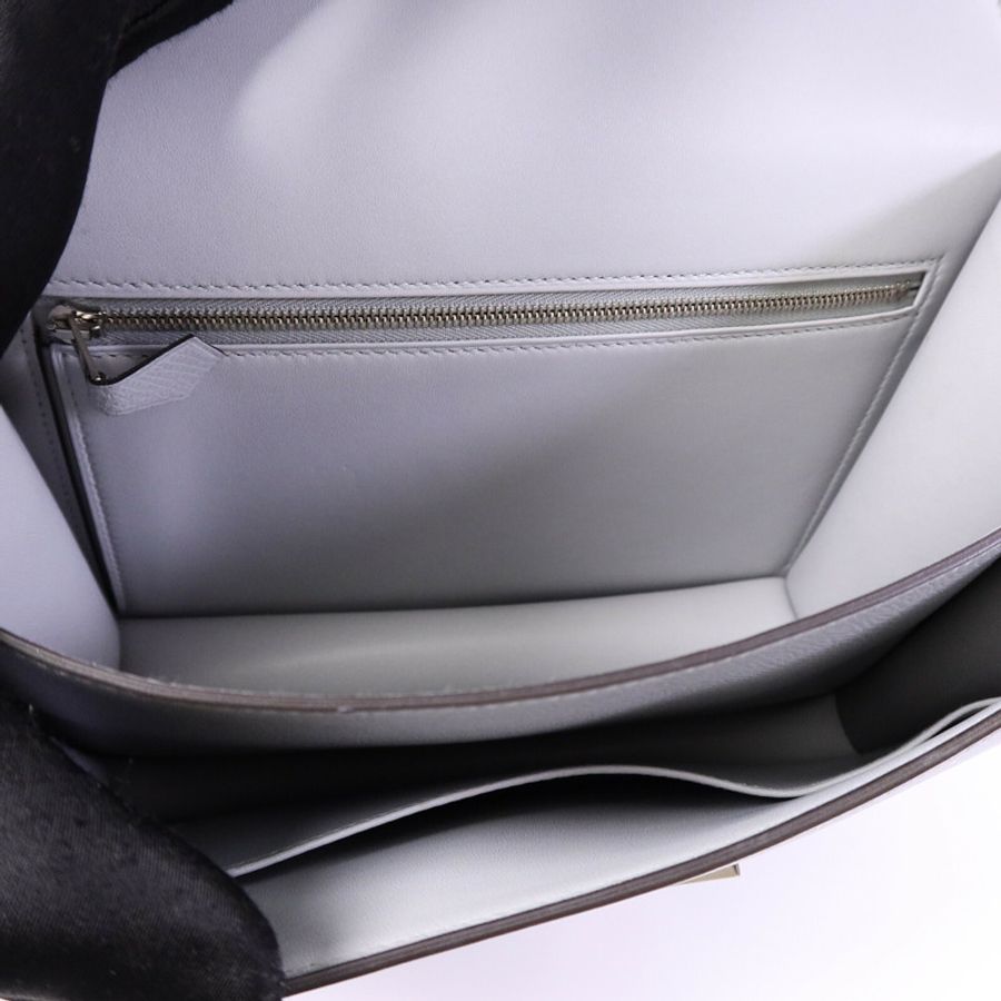 HERMES Epsom皮革Constance 24肩背袋Gris Mouette-4