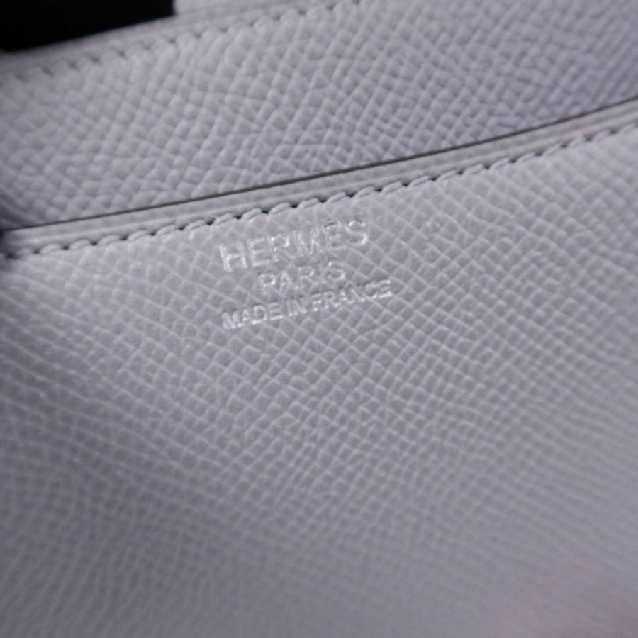 HERMES Epsom皮革Constance 24肩背袋Gris Mouette-5