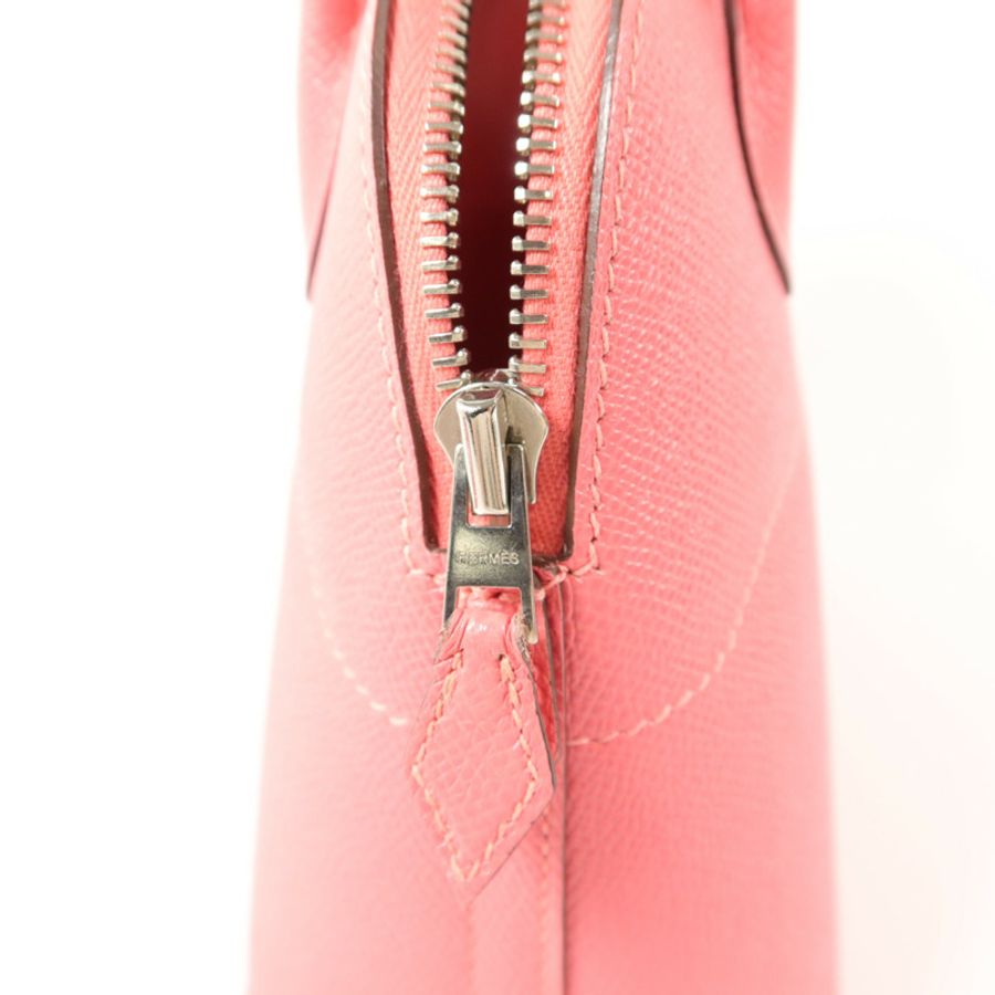 HERMES Epsom皮革Bolide 27手挽肩背兩用袋Rose Azalee-8