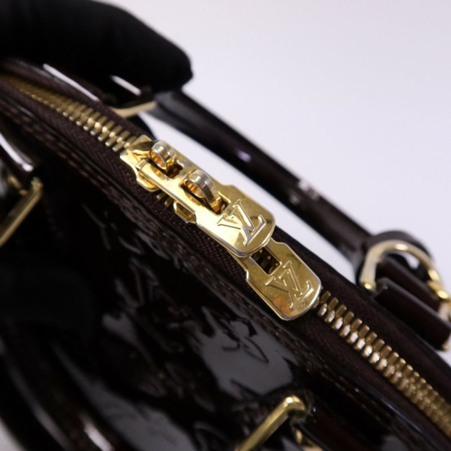 LOUIS VUITTON Monogram Vernis Alma BB手挽肩背兩用袋-6