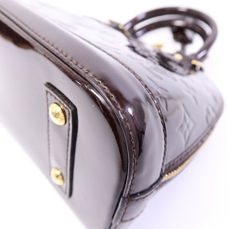 LOUIS VUITTON Monogram Vernis Alma BB手挽肩背兩用袋-11