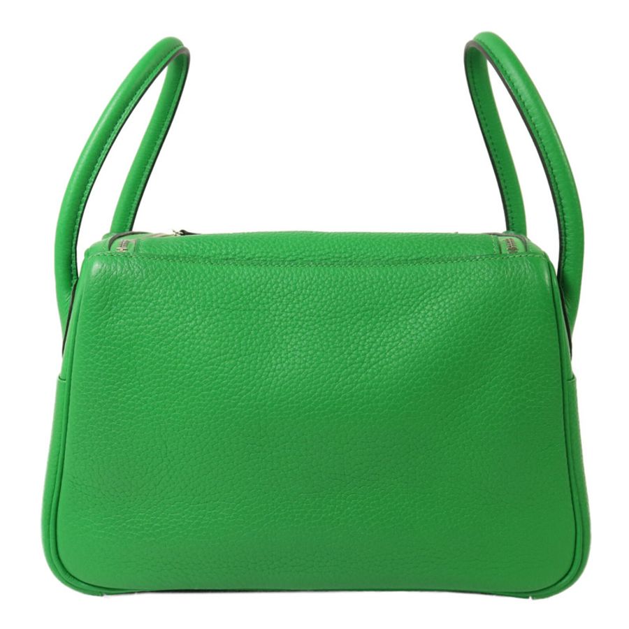 HERMES Clemence皮革Lindy 26手挽肩背兩用袋Bambou-1