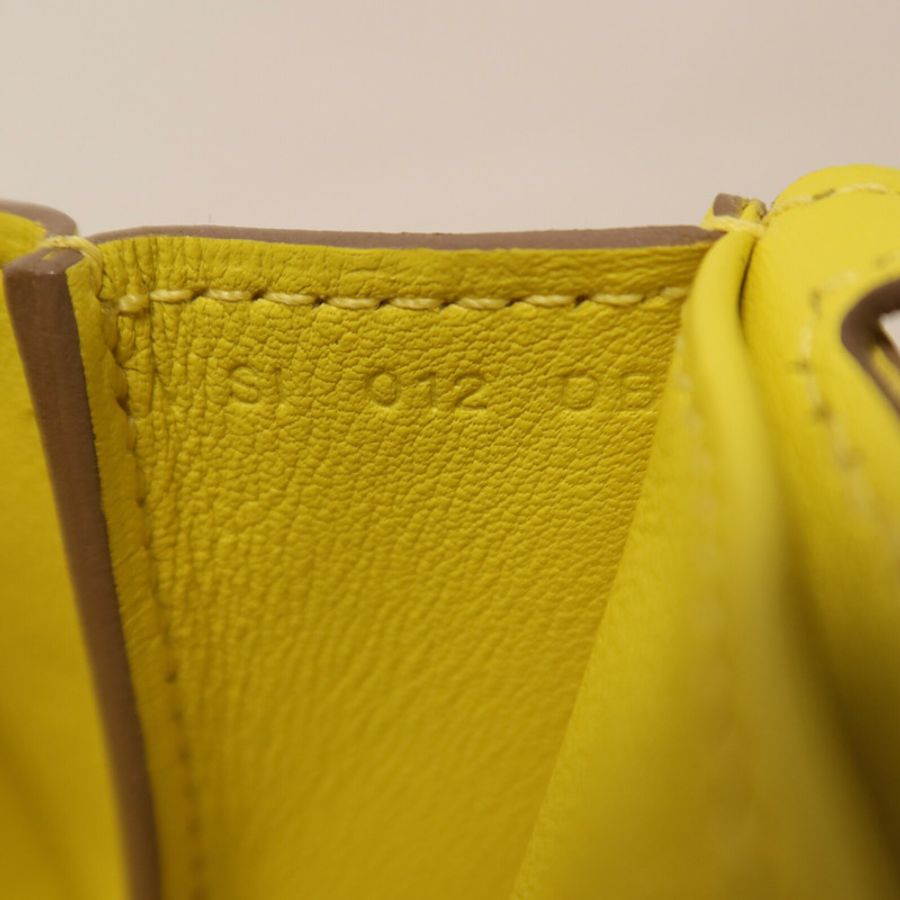 HERMES Swift皮革Mini Halzan手挽肩背兩用袋Lime-6
