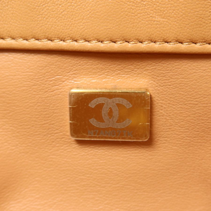 CHANEL 羊皮皮革Chain Shoulder鏈帶肩背袋-6
