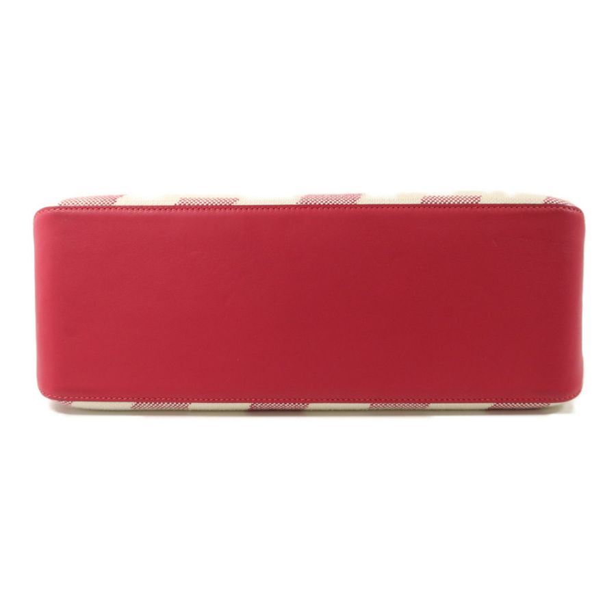 HERMES 帆布Biais 40手挽袋Framboise-3