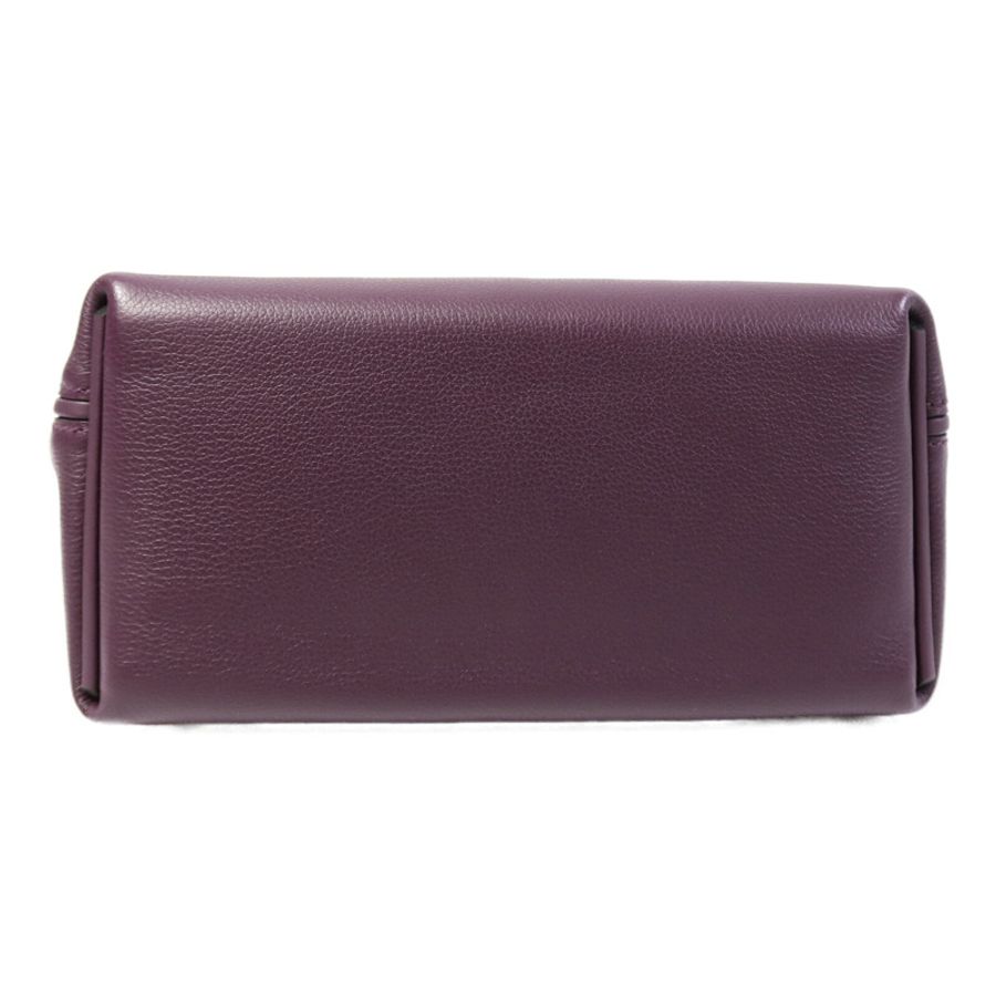 HERMES Evercolor皮革24/24 Mini手挽肩背兩用袋Cassis/Rouge Grenade-3