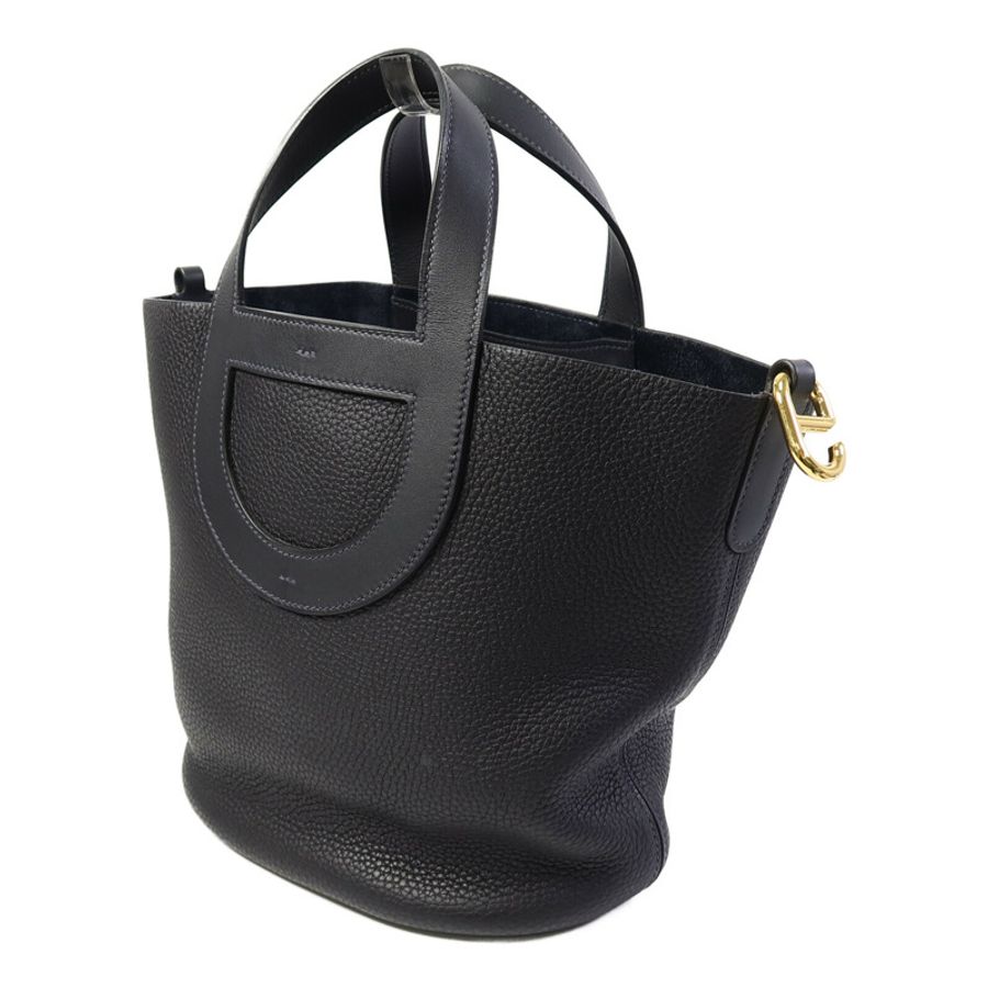 HERMES Clemence皮革In The Loop 23手挽袋Caban-1