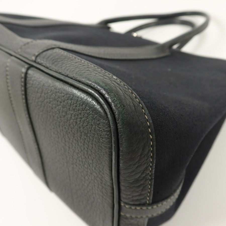HERMES 帆布Garden Party PM手挽肩背兩用袋Noir-13