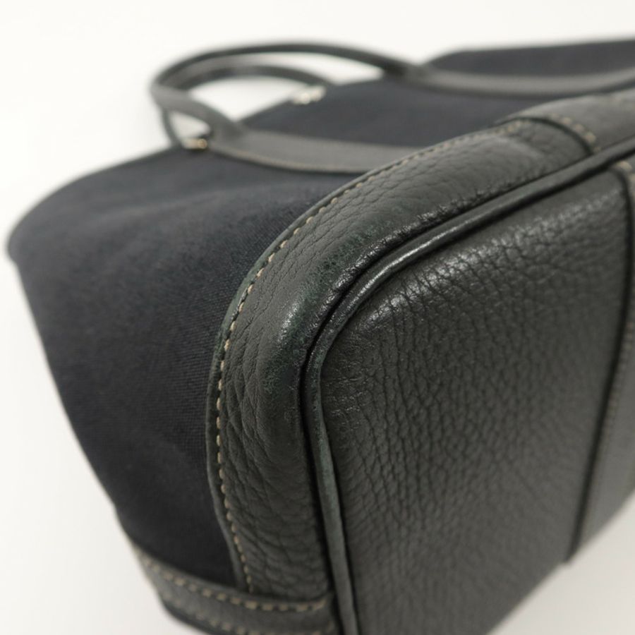 HERMES 帆布Garden Party PM手挽肩背兩用袋Noir-14