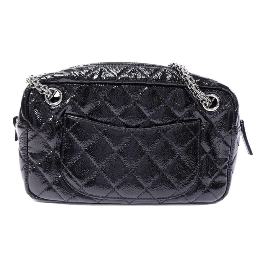 CHANEL 漆皮皮革2.55鏈帶肩背袋-1
