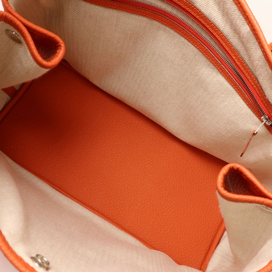 HERMES Negonda皮革Garden Party PM手挽袋Feu-4
