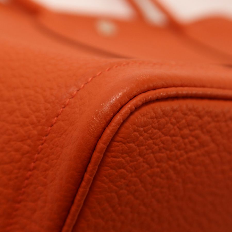 HERMES Negonda皮革Garden Party PM手挽袋Feu-10
