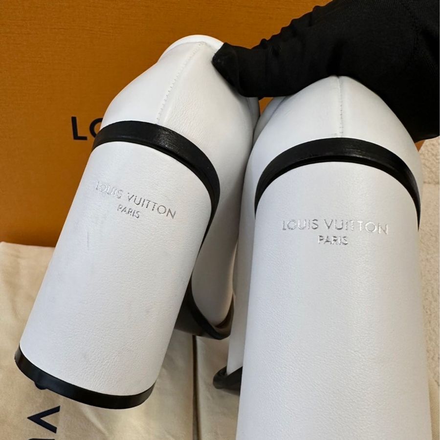 LV 白色大頭鞋 39 碼 僅試穿-4