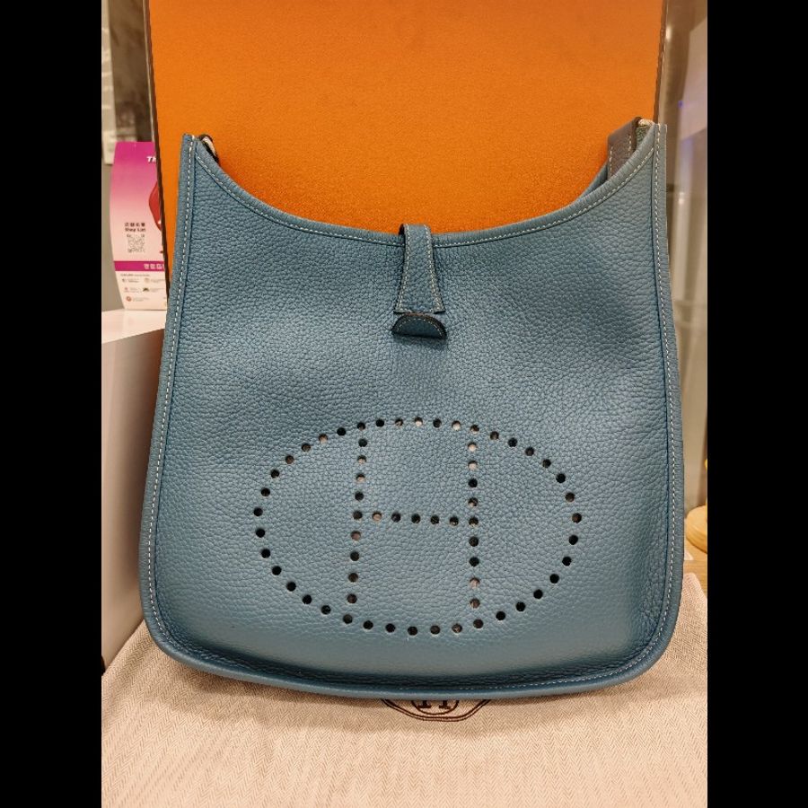 Hermes Evelyne 29
牛仔藍色白線-1