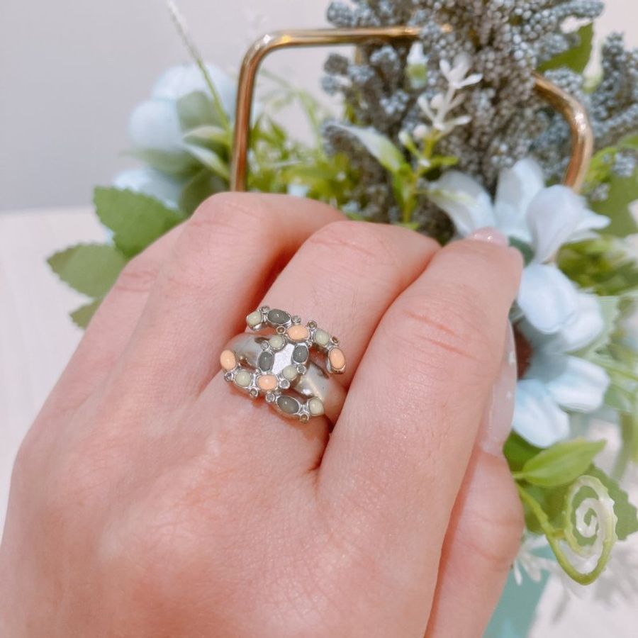 TK2046 Chanel 香奈兒CC扣指輪 CC Crystal Encrusted Baroque Ring-10