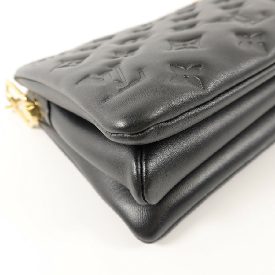 LOUIS VUITTON Monogram Embossed Puffy Coussin BB鏈帶手挽肩背兩用袋-12