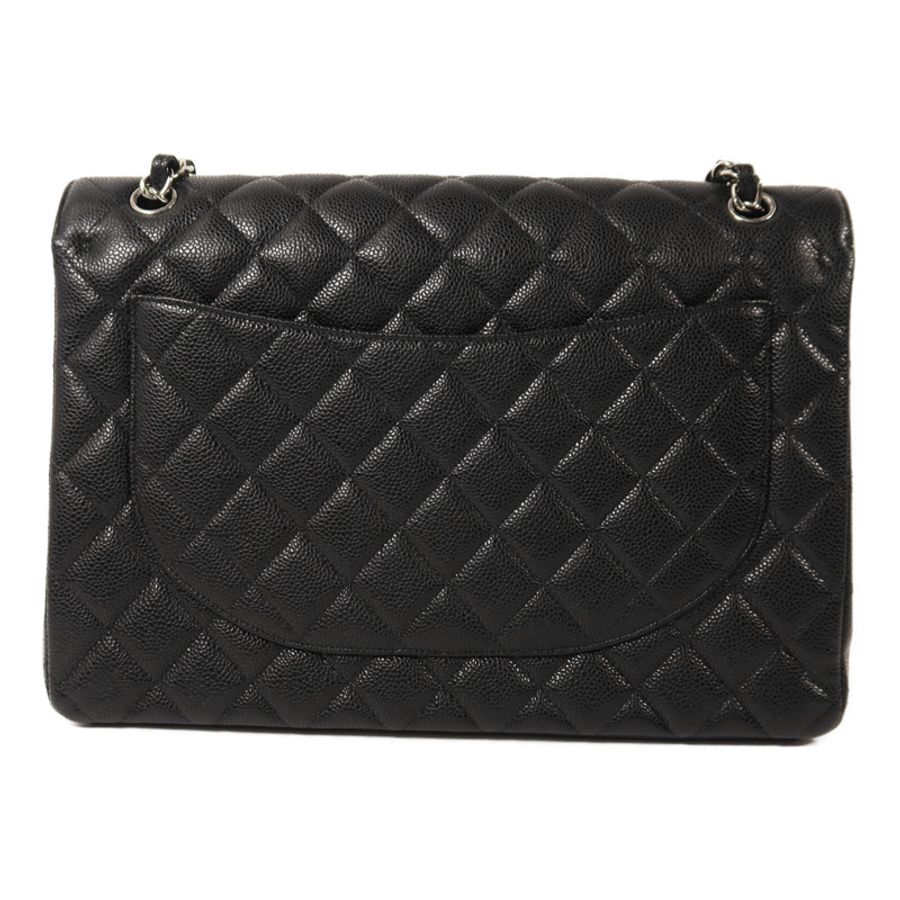 CHANEL 牛皮皮革Maxi Classic鏈帶肩背袋-1