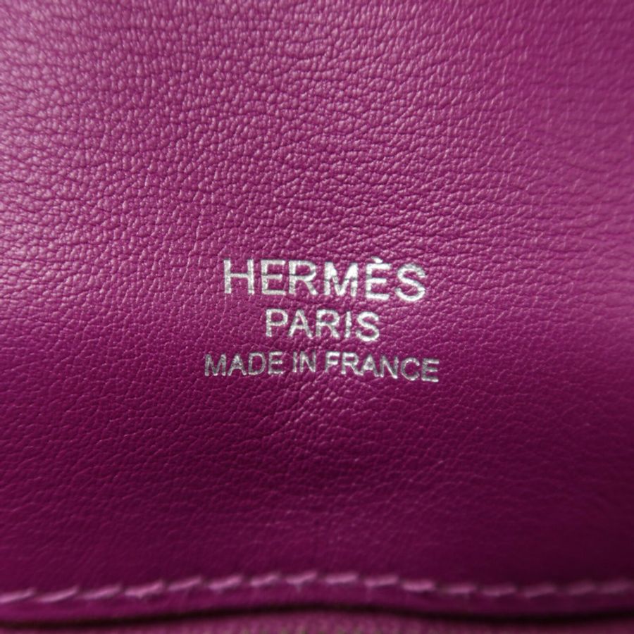 HERMES Swift皮革Berline Mini肩背袋Anemone-5
