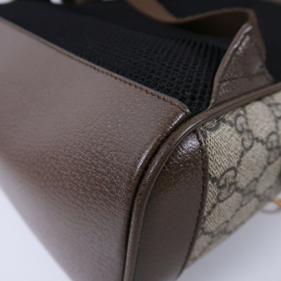 GUCCI 塗層帆布GG Supreme Backpack背包-12
