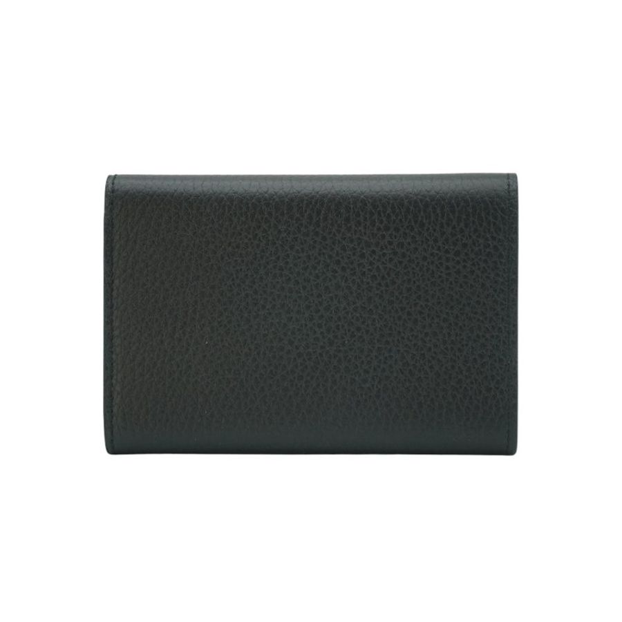 Louis Vuitton 展示品 Capucines Taurillon 牛皮釦式三折中夾(M82764-黑)-2