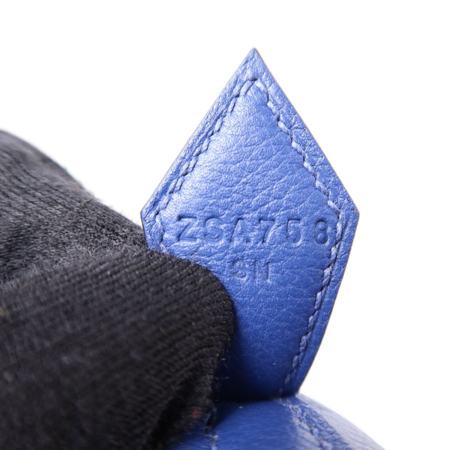 HERMES Evercolor皮革Bolide 25手挽肩背兩用袋Bleu Saphir/Cassis-6