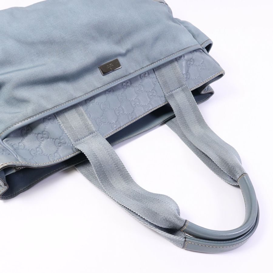 GUCCI 帆布/牛皮皮革Tote Bag手挽袋-8