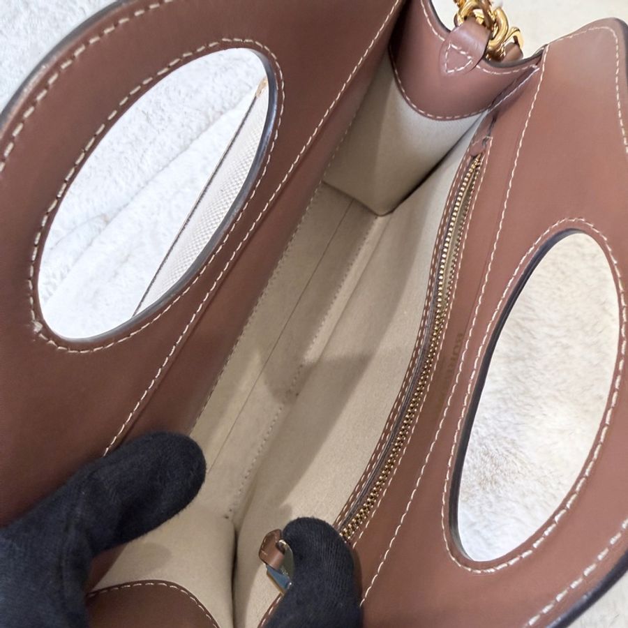 BURBERRY✨8031746 POCKET雙色帆布郵差包斜背包手提包-17