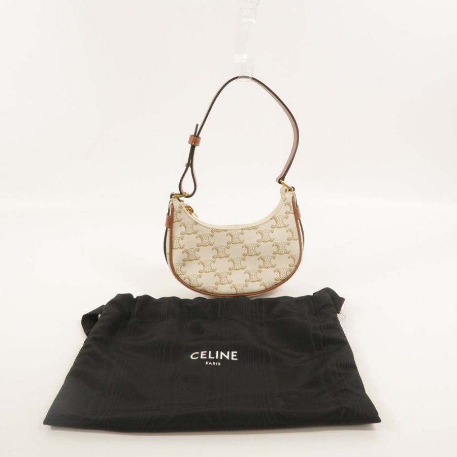 CELINE 塗層帆布Ava Mini肩背袋-9