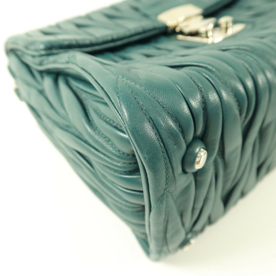 Miu Miu 牛皮皮革Matelasse 2 Way Shoulder Bag手挽肩背兩用袋-14