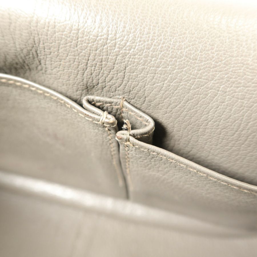 HERMES Clemence皮革Jypsiere 31肩背袋Etain-17