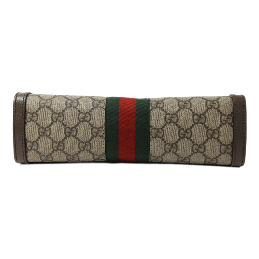GUCCI 塗層帆布Ophidia GG鏈帶肩背袋-3
