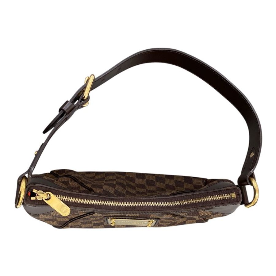 LOUIS VUITTON 路易威登  側背包 Thames PM 棕色棋盤格 帆布 PVC 金釦-4