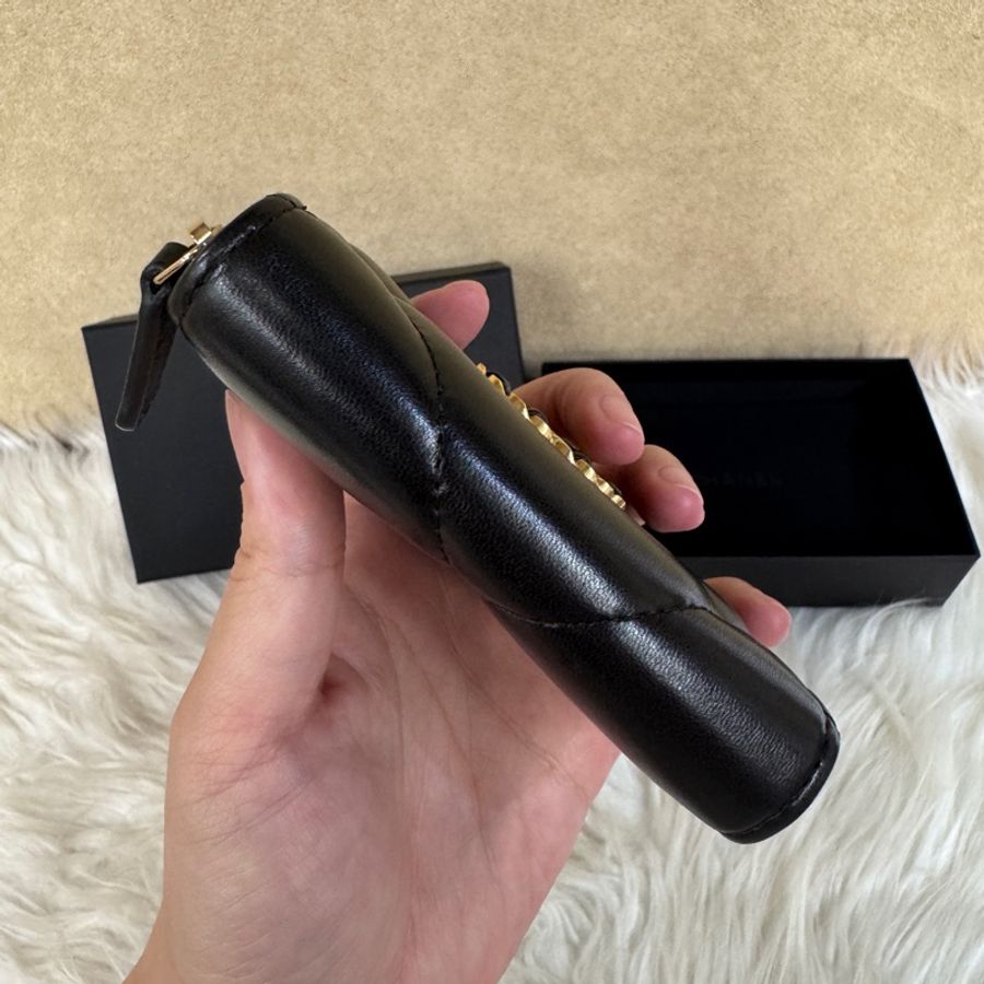 Chanel 19系列拉鏈零錢包 晶片款 閑置品-3